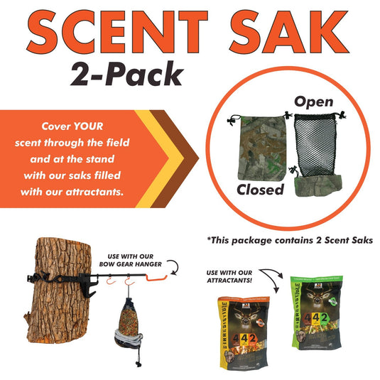 Deer and Game Attractant Sweet Scent Feed Sack - 2 Pack - Herron Outdoors