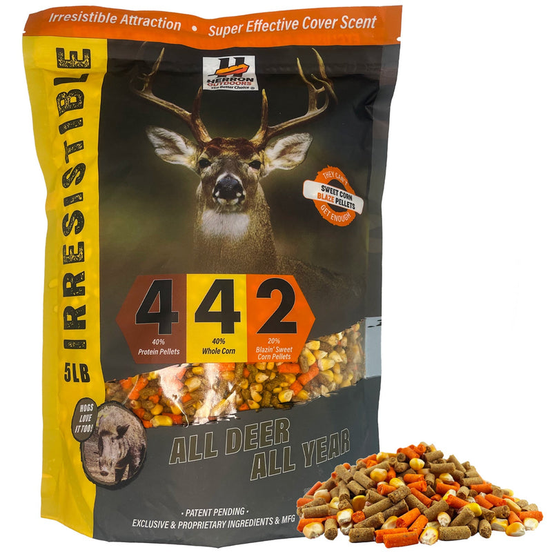 Load image into Gallery viewer, 4-4-2 Blazin&#39; Sweet Corn Deer Feed Attractant Supplement - Herron Outdoors
